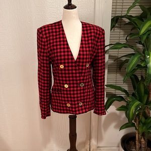 Vintage Checker Blazer